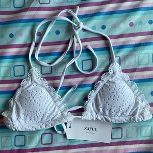Zaful White Lace Bralette